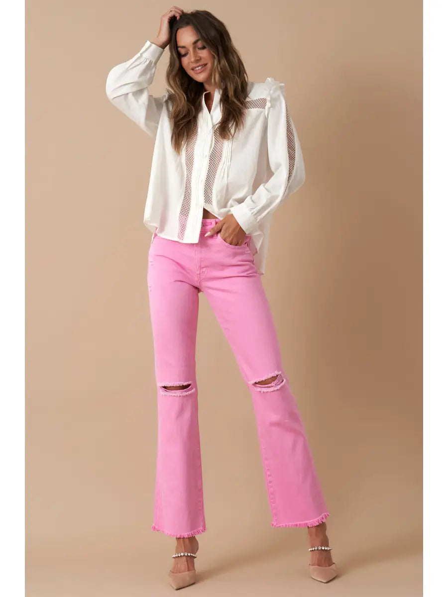 Bubble Gum Pink Jeans