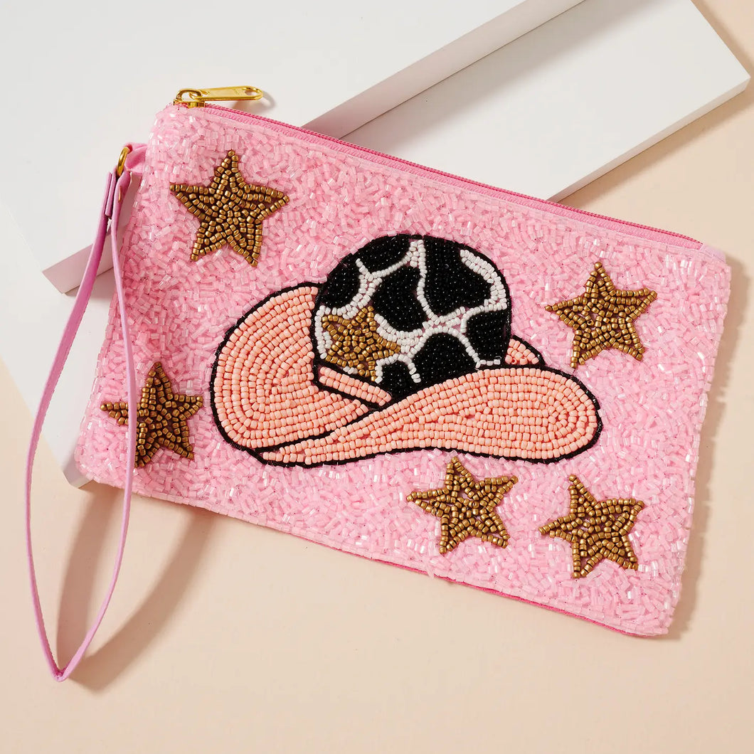Cowgirl Seed Bead Coin Purse