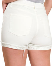 Load image into Gallery viewer, In The Know White Denim Shorts
