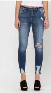 Jenni K Cello Mid Rise Crop Skinny Jeans