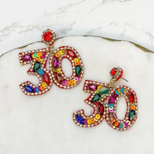 Load image into Gallery viewer, Birthday Number Earrings
