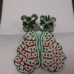 Christmas Cake Earrings