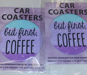 But First Coffee Car Coasters