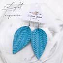 Leather Braided Earrings- Multiple Colors