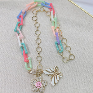 Happy Butterfly Link Necklace