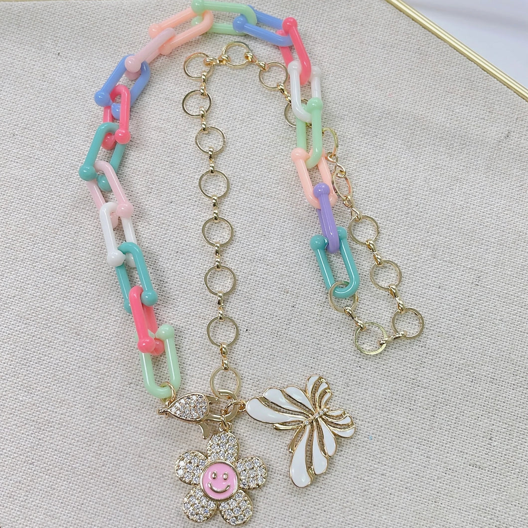 Happy Butterfly Link Necklace