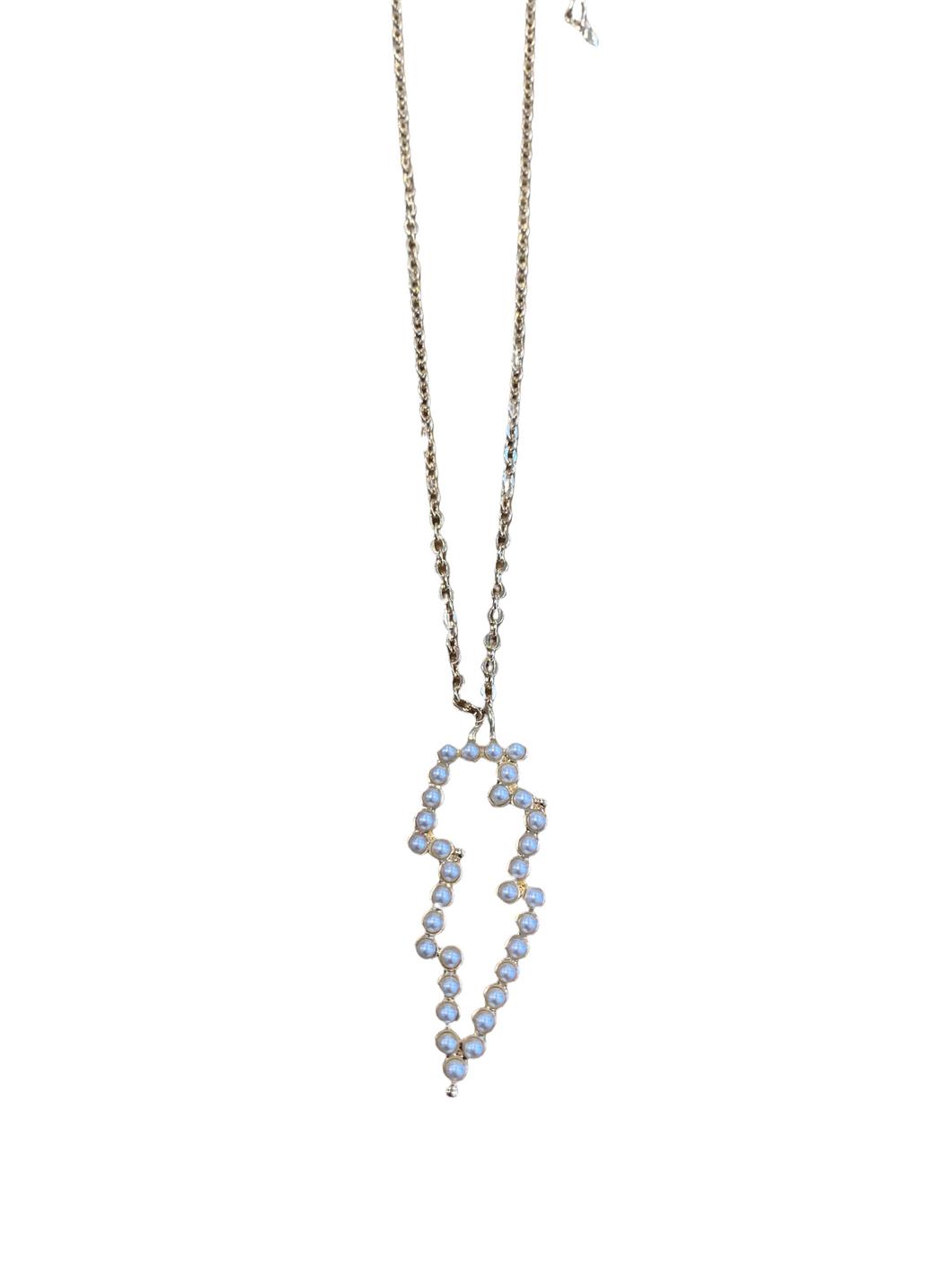 Pearl Lightning Bolt Necklace