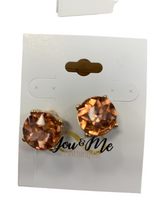 Load image into Gallery viewer, Large Stone Stud Earrings- Multiple Colors

