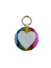 Load image into Gallery viewer, Rainbows &amp; Hearts Keychain
