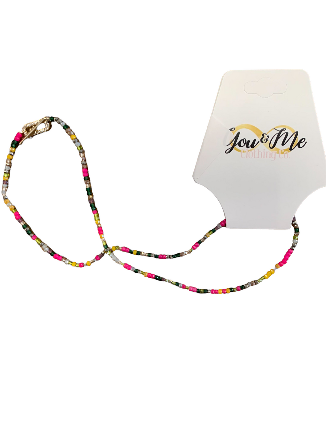 PInk Multi Bead Necklace