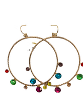 Load image into Gallery viewer, Gold Hoops With Studs - Multiple Styles
