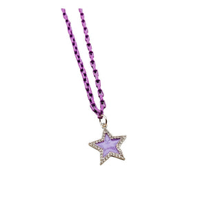 Star Crystal Necklace- Multiple Colors