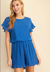 Blessey Pleated Romper
