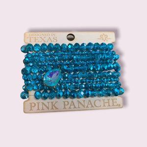 Bright Blue Stone Bracelet Set