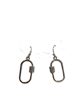 Load image into Gallery viewer, Silver Gold Carbonator Simple Earrings
