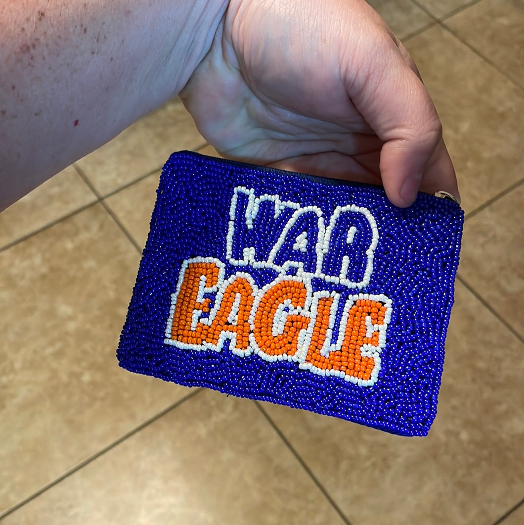 War Eagle Beaded Coin Pouch