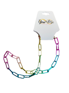 Chain Link Necklace- Multiple Colors