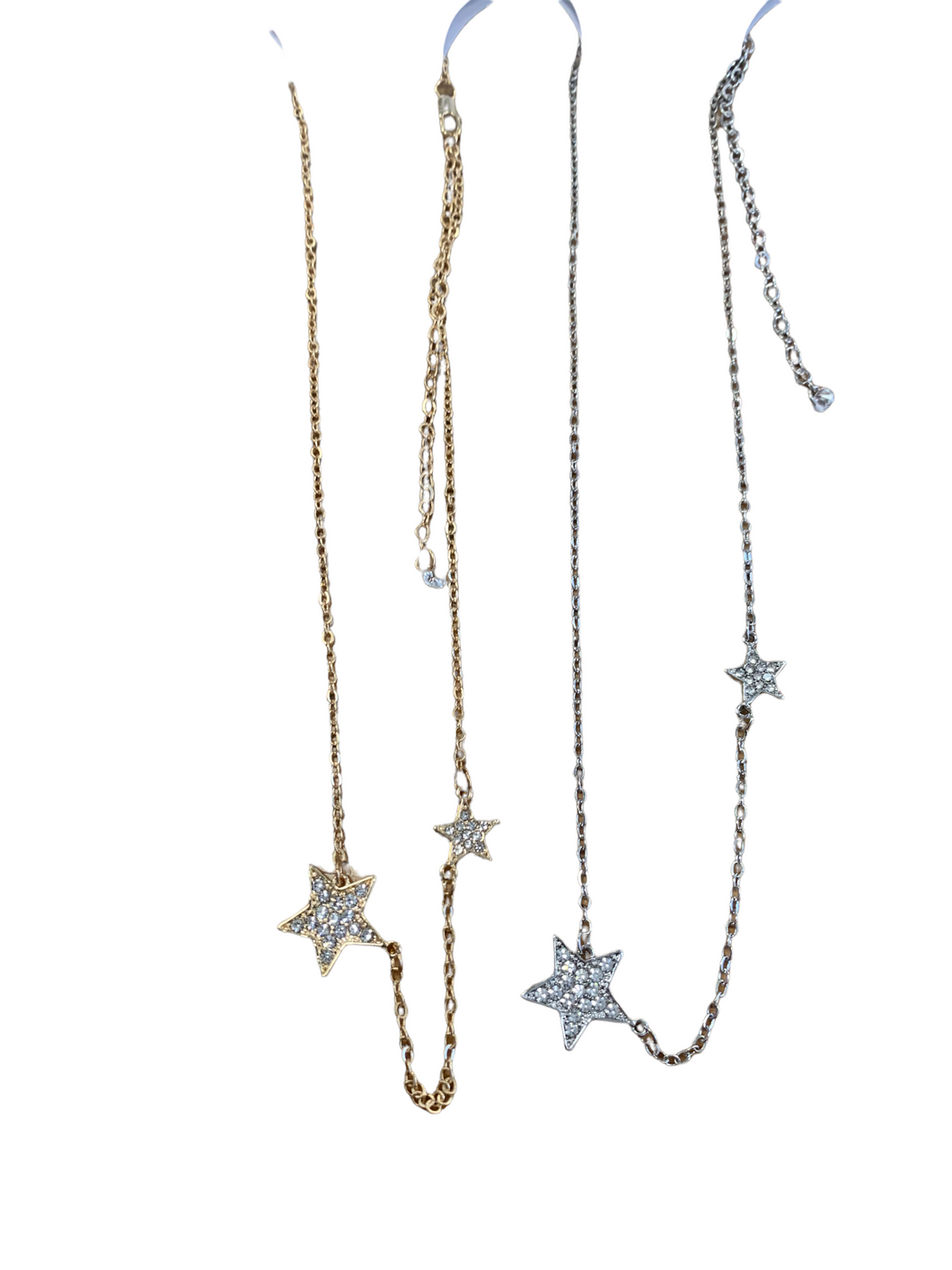 Double Sparkle Star Necklace