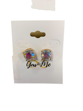 Load image into Gallery viewer, Medium Stone Earrings- Multiple Colors
