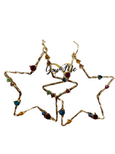 Load image into Gallery viewer, Hollow Star Stoned Earrings- Multiple Colors
