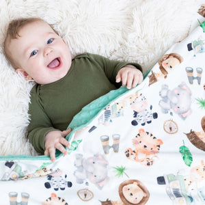 Baby & Toddler Safari Minky Blanket