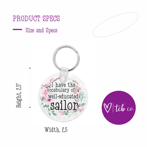 Funny Sarcastic Keychains- Multiple Styles